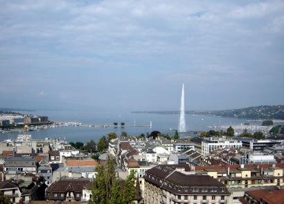 The Geneva Fountain is the main symbol of the Swiss capital