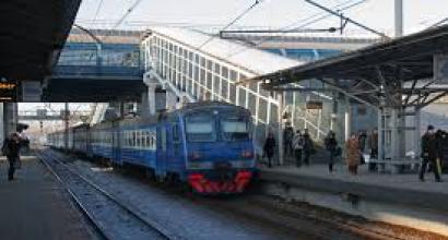 Yaroslavl direction of the Moscow Railway Scheme of Electric Train Trails of the Yaroslavl Direction