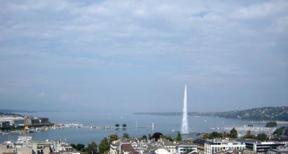 The Geneva Fountain is the main symbol of the Swiss capital
