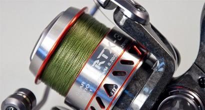 Technique for winding fishing line on a reel How to install a spinning reel on a fishing rod