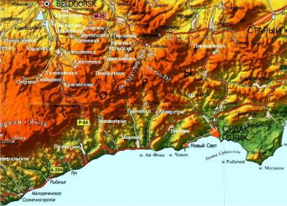 Mga distansya sa pagitan ng mga lungsod sa Crimea Mga distansya sa pagitan ng mga lungsod sa Crimea