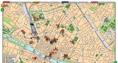 Italian language, italy, independent study of italian language Detailed map of florence