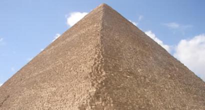 The largest Egyptian pyramid of Cheops
